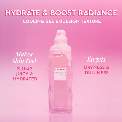 Pink Juice Water Gel Moisturizer, Korean Gel Moisturizer for Glass Skin, Oil-Free Hydrating Hyaluronic Acid Face Moisturizer for Oily Skin, Non-Comedogenic, Long-Lasting (50Ml)